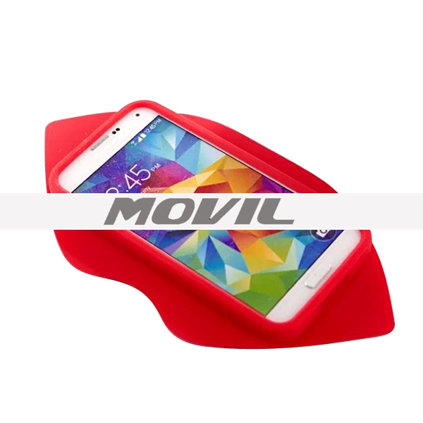 NP-2655 Labios rojo 3D caja de teléfono de silicona para Samsung Galaxy S5-8